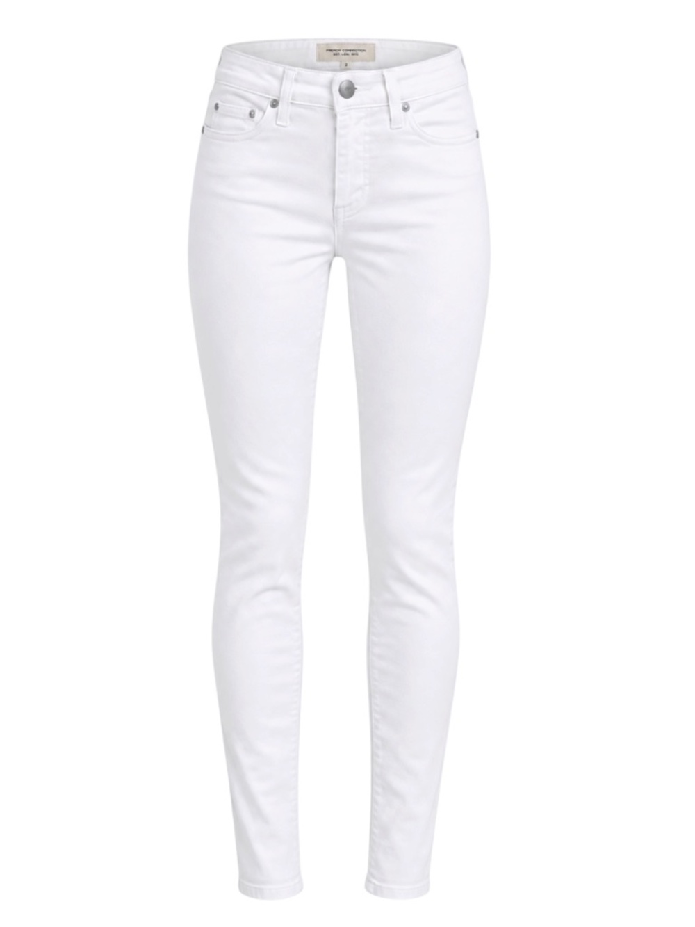 French Connection Crisp White Skinny Jeans Size 2 NWOT